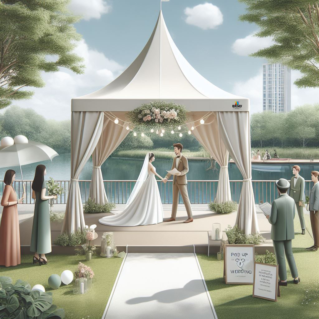 Tente pliante pour événements culturels